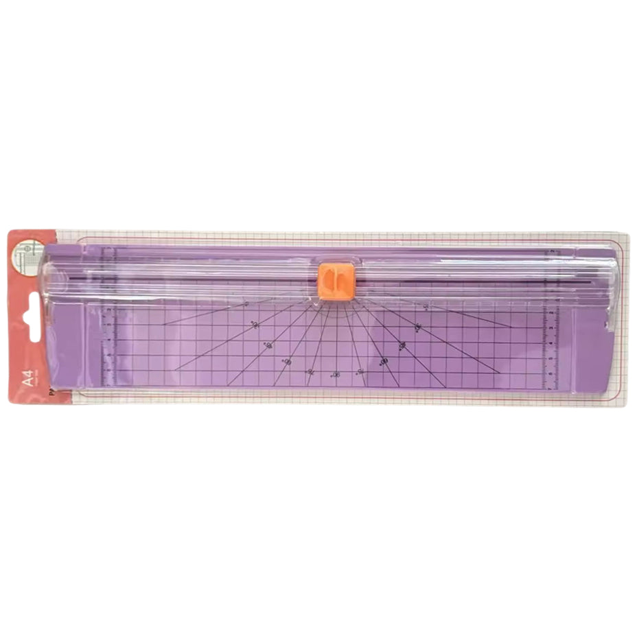 A4 Paper Cutter and Trimmer with Safety Blade for Photos, Labels, and Craft Projects