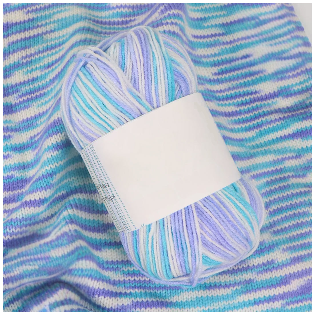 Soft Acrylic Variegated Baby Yarn – Fingering Weight for Knitting & Crochet, 50g/1.76oz 191 yards