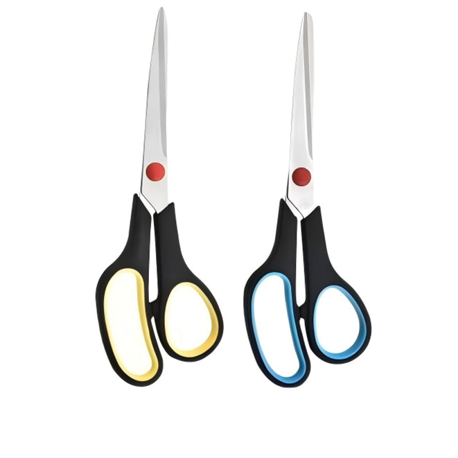 8 Inch Titanium Non Stick Scissors Professional Stainless Steel Comfort Grip Office Craft DIY Use, Pack of 2