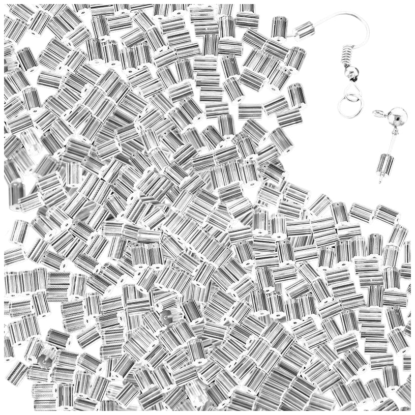 Soft Clear Silicone Earring Backs for Studs, Hypoallergenic Replacement Stoppers for Secure Everyday Wear