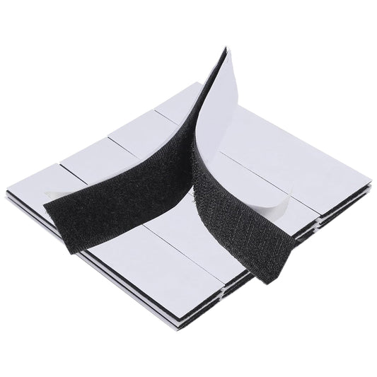 2x6 Inch Heavy Duty Adhesive Hook and Loop Strips for Cushions, Rugs, and Mattresses, Pack of 8