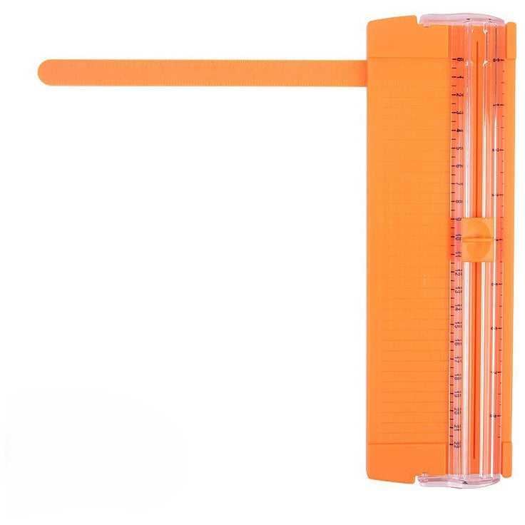 A5 Paper Cutter with Side Ruler Small Plastic Paper Trimmer for Scrapbooking, Coupons, Labels and Cardstock Cutting