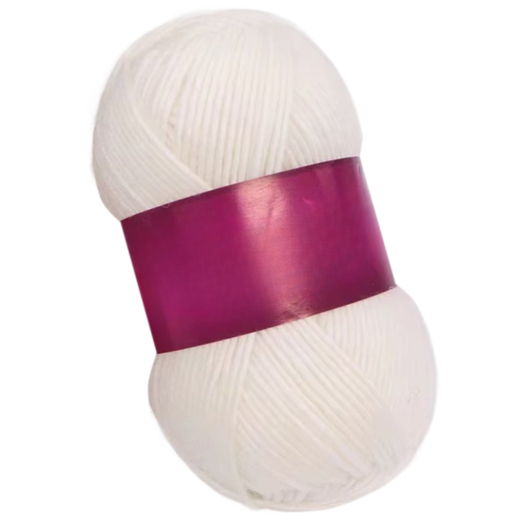 Soft Anti-Pilling Wool Yarn Blend, 30% Wool, 70% Acrylic, Aran/Worsted Weight #4, 100 Grams/3.53oz 175 Yards