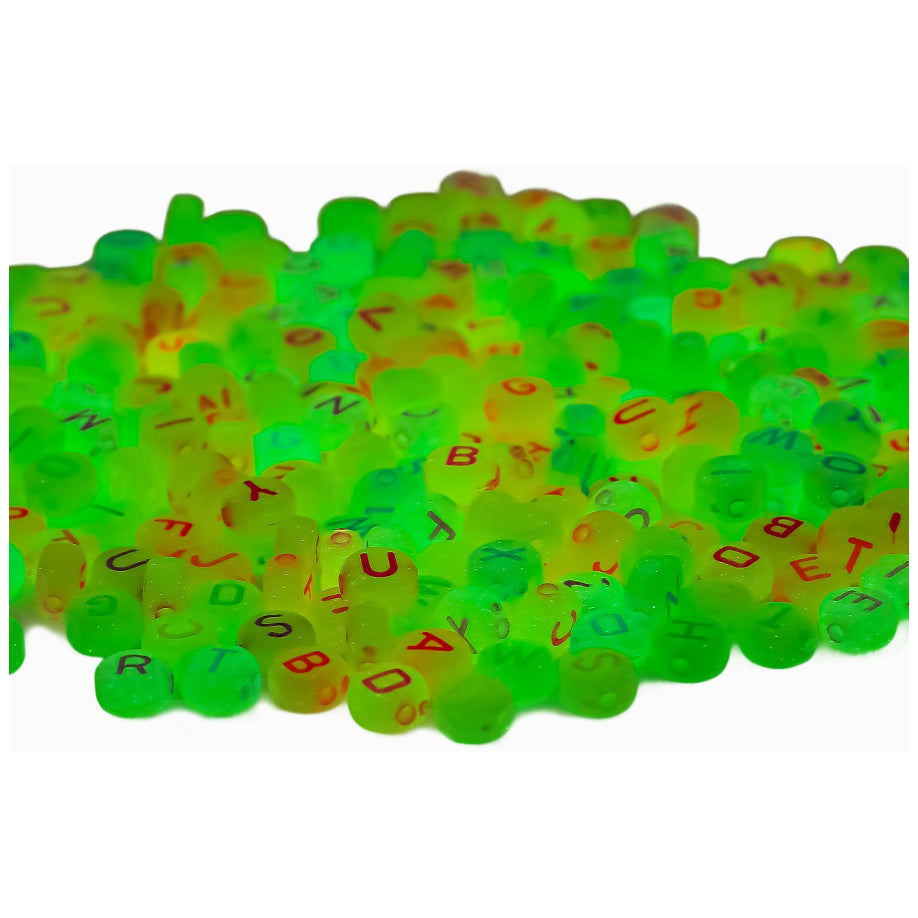 Acrylic Alphabet Letter Beads 4x7 mm for Friendship Bracelets Jewelry Making and DIY Crafts