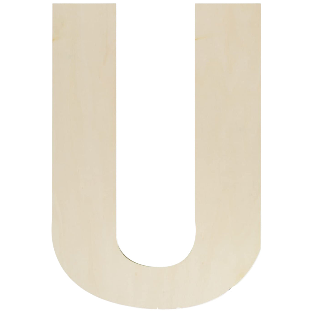 Unfinished Wooden Letter Style Surface for DIY Arts Crafts Home Decor Projects