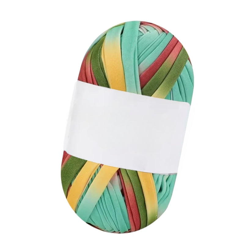 Polyester T-Shirt Yarn for Crochet Bags, Baskets, Coasters, and Crafts, 100g/3.53oz 48 Yards