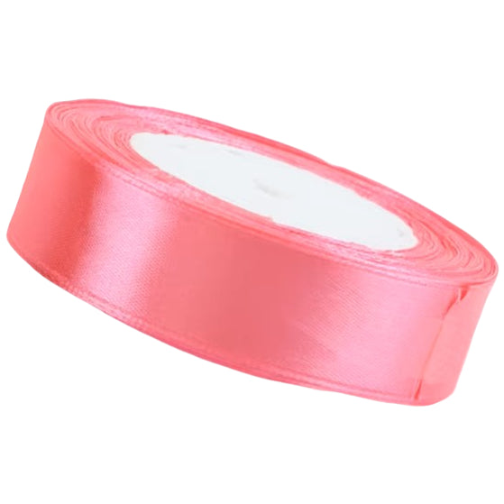 Single Face Polyester Satin Ribbon 1 Inch 25 Yards Solid Fabric for Gift Wrapping Bows and Decor