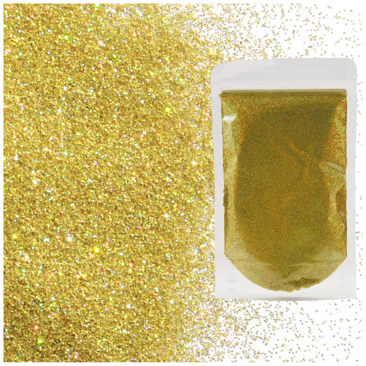 Holographic Fine Glitter 2mm 1/128 for Crafts Resin Jewelry Keychains and Party Decorations