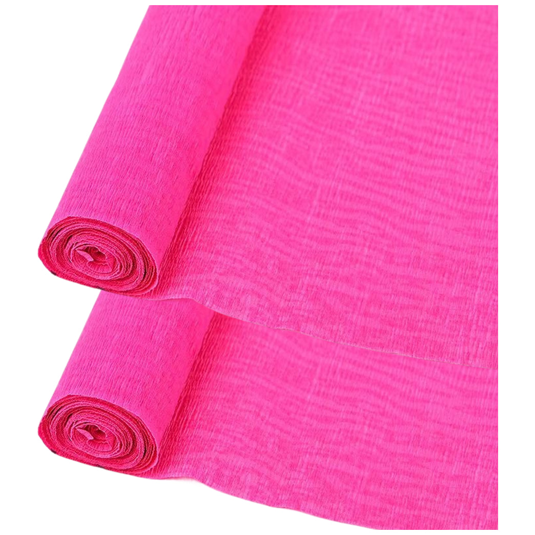Crepe Paper Roll 19.6 Inch Wide 8ft Long for Flower Making Party and Craft Decor, Pack of 2