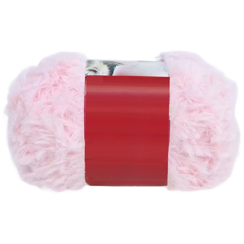 Soft Chunky Fur Knit Blanket Yarn – Lightweight Faux Fur Velvet Yarn for Cozy Projects, 50Grams/1.76oz 32 Yards