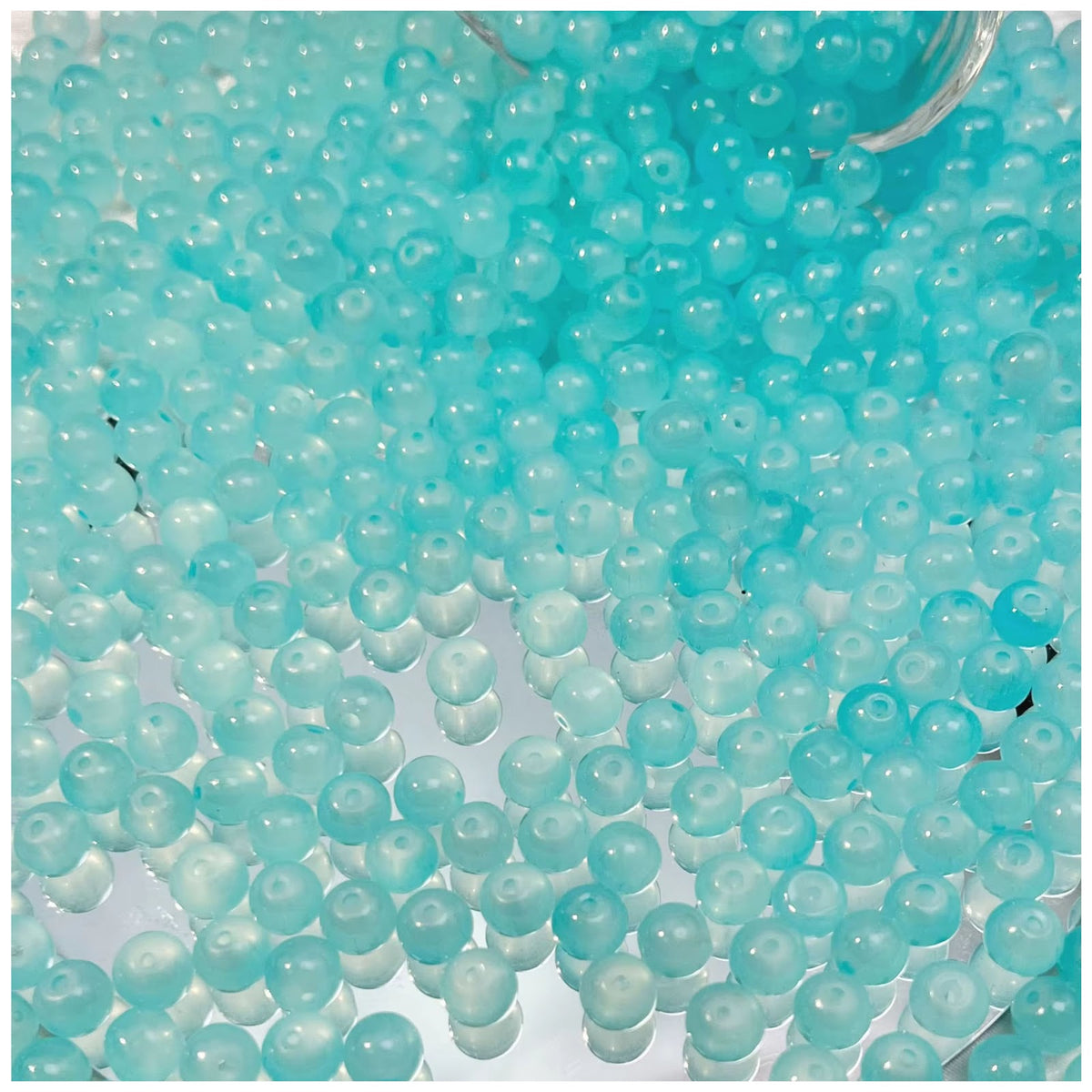 8mm Natural Rose Quartz Gemstone Round Beads for Jewelry Making, Pack of 100