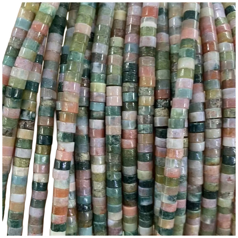 Natural Spacer Beads 4mm x 2mm Flat Round Gemstone Beads for Jewelry Making, Pack of 150