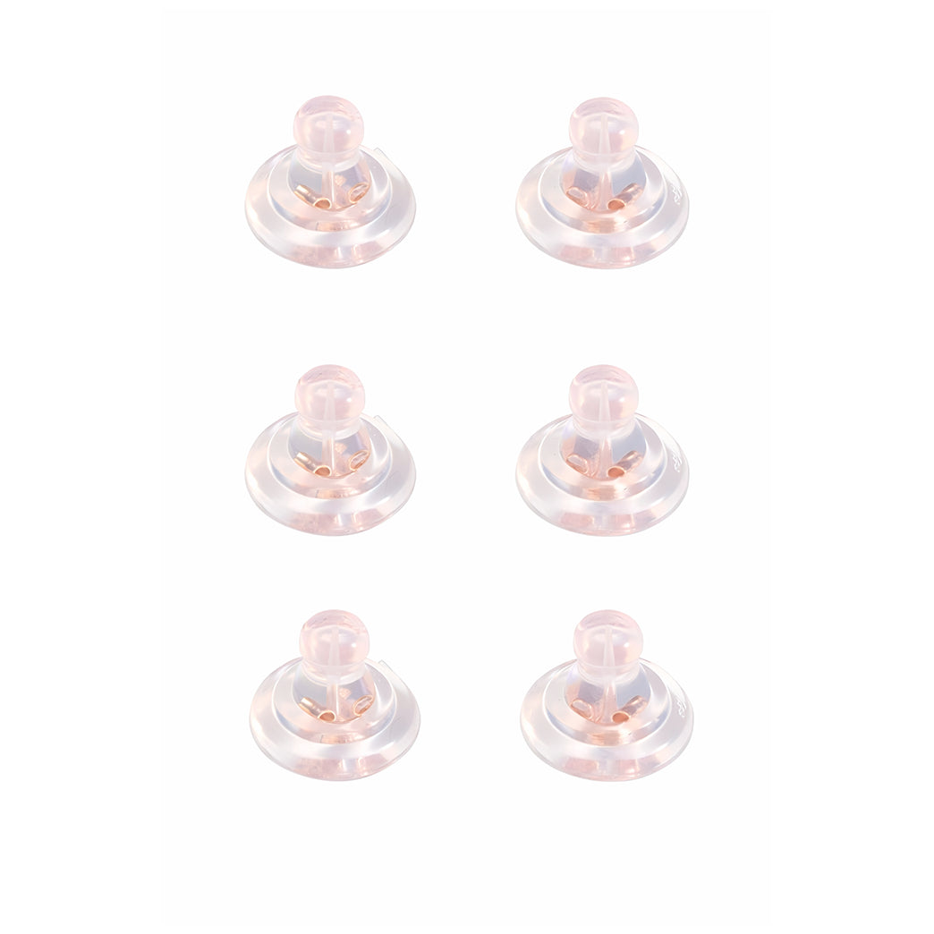 Locking Earring Backs for Studs Heavy Earrings Hypoallergenic Replacement for Women and Men, Pack of 6