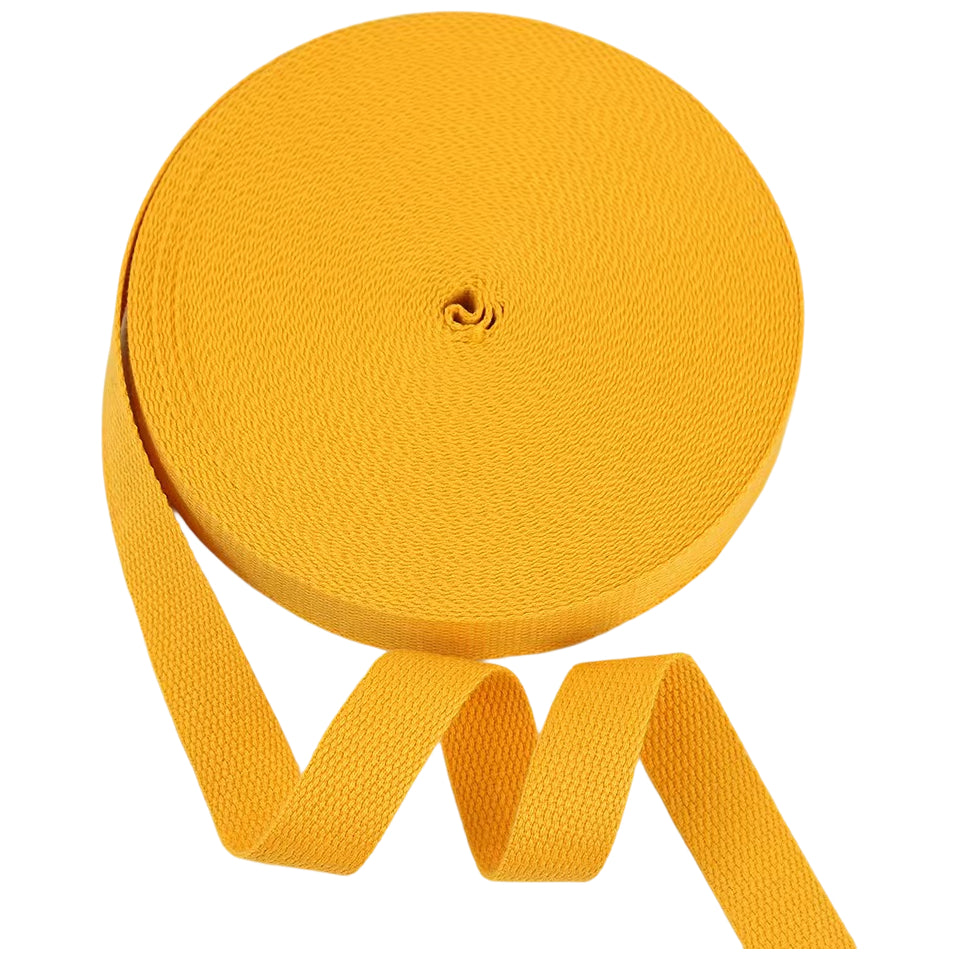 1 Inch 109 Yards Cotton Webbing Strap Roll for Bag Handles, Belts, Tote Making, and DIY Craft Projects