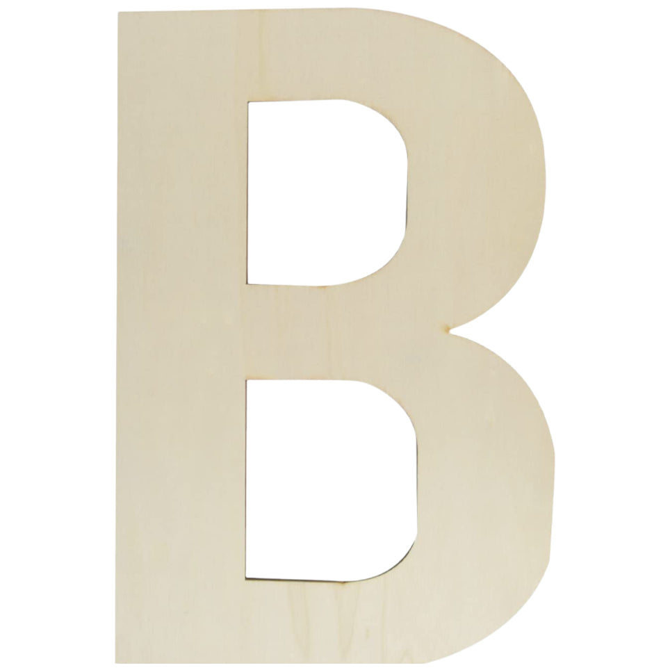 Unfinished Wooden Letter Style Surface for DIY Arts Crafts Home Decor Projects
