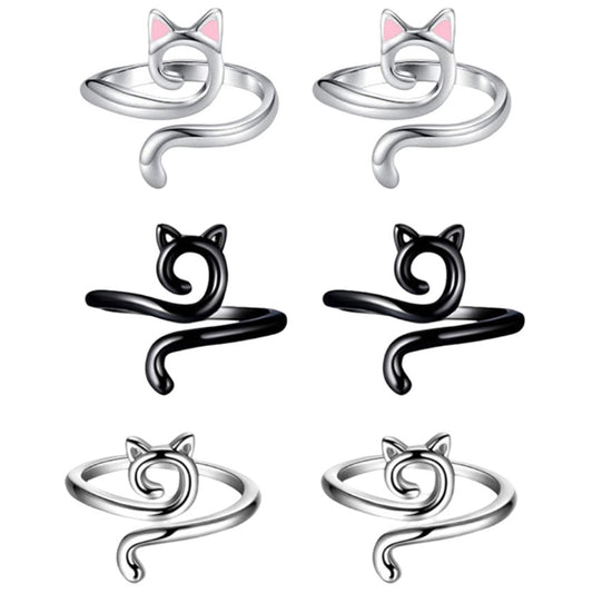 6pcs Adjustable Metal Yarn Guide Rings with Box for Faster Knitting and Crochet Projects