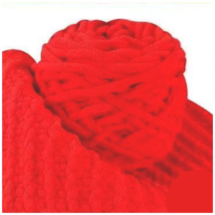 5mm Super Bulky Icicle Chenille Blanket Yarn 100g/3.53oz, 72 Yards for Knitting & Crocheting Crafts