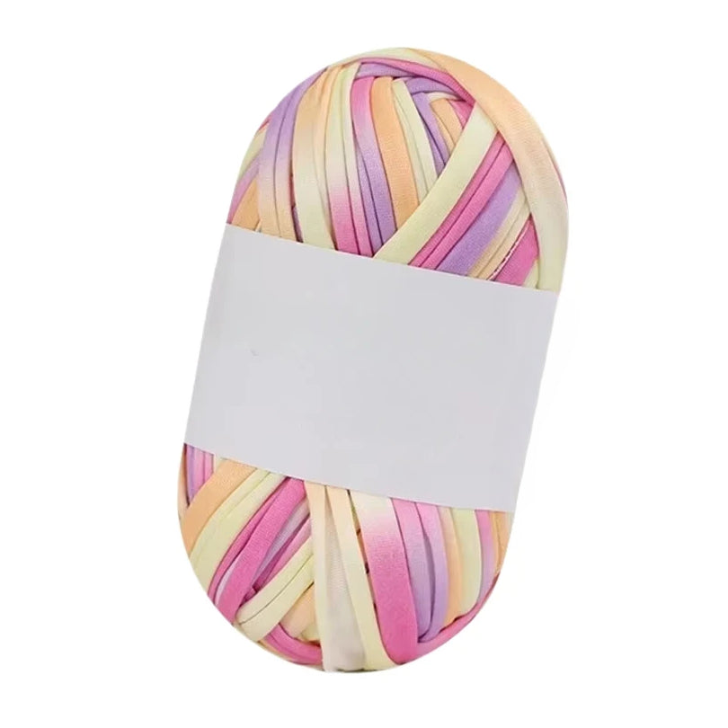 Polyester T-Shirt Yarn for Crochet Bags, Baskets, Coasters, and Crafts, 100g/3.53oz 48 Yards