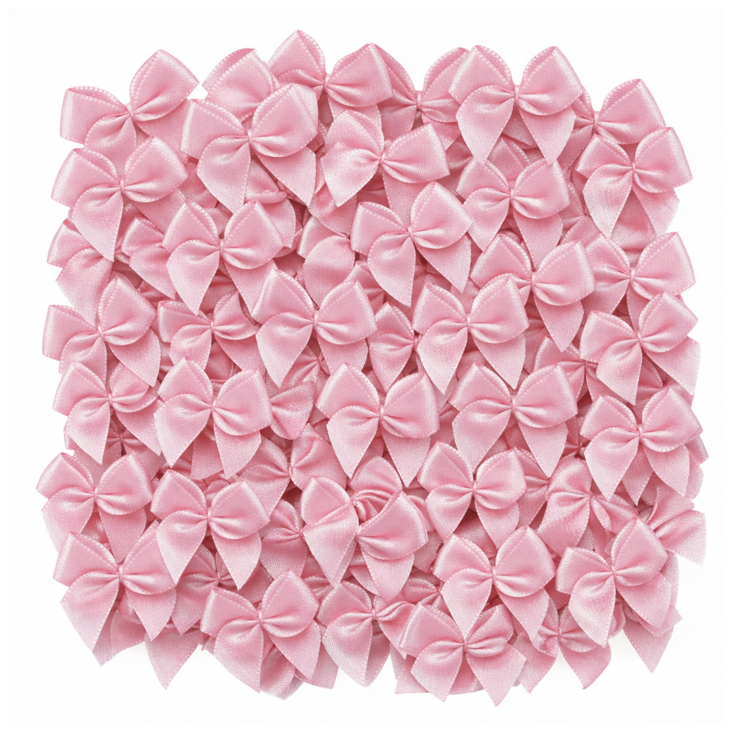 1 Inch Mini Satin Ribbon Bows for DIY Crafts Wedding Decor and Gift Box Decoration