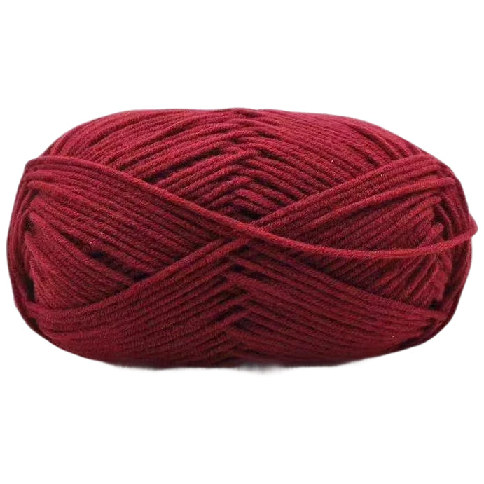 4-Ply Acrylic Yarn 50g/1.76oz 142 Yards, Tight Twist for Knitting and Crochet Projects