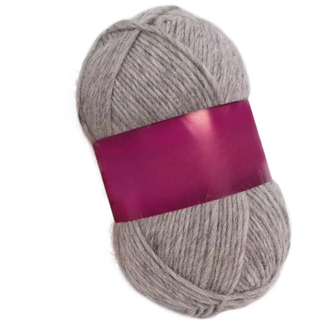 Soft Anti-Pilling Wool Yarn Blend, 30% Wool, 70% Acrylic, Aran/Worsted Weight #4, 100 Grams/3.53oz 175 Yards