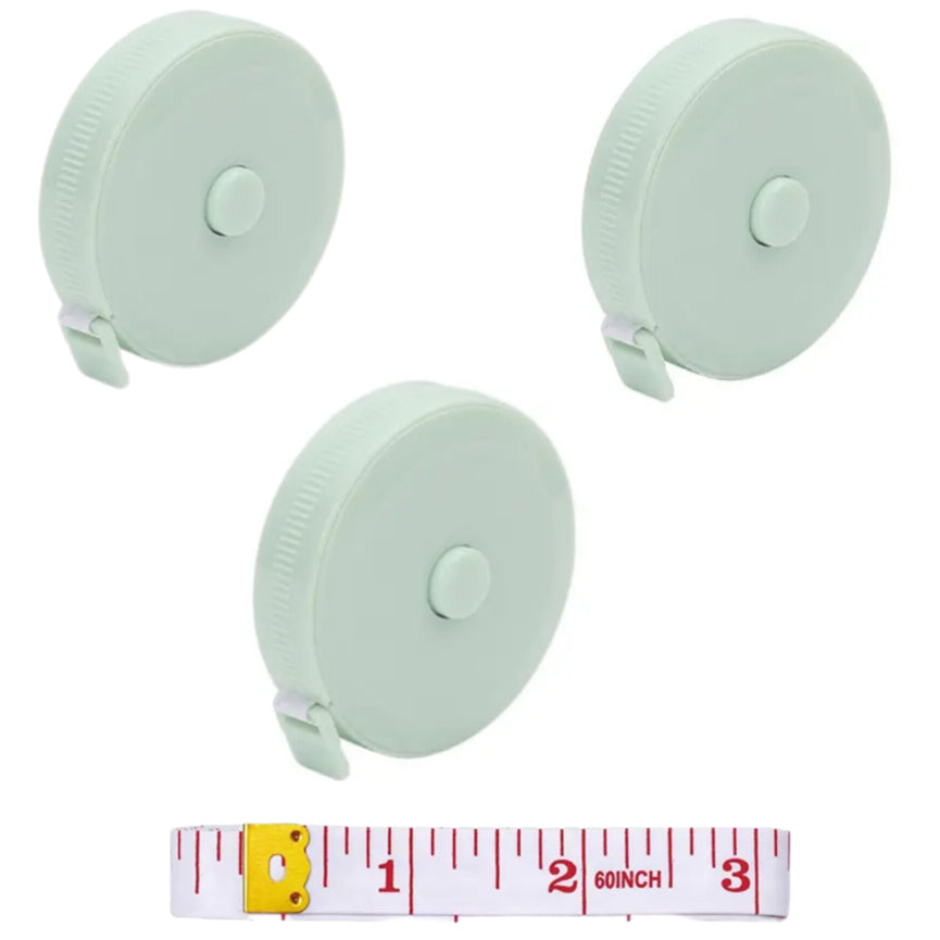 Mini Retractable Tape Measure Set With Soft Fabric Ruler 150cm Pocket Size Sewing Measuring Tapes