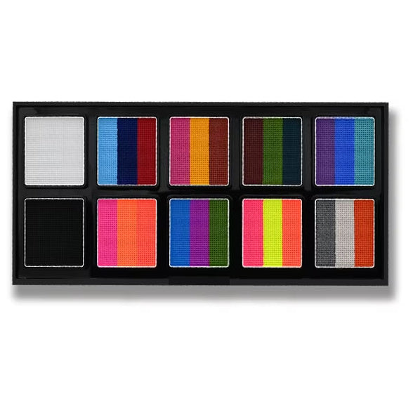 Water Activated Face and Body Paint Palette Plant Based Hypoallergenic SFX Makeup Kit for Halloween Cosplay Stage