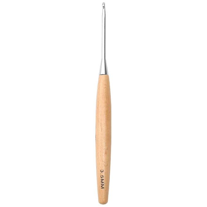 Ergonomic Beech Wooden Crochet Hook for Comfortable DIY Crocheting, Beginners, and Experienced Users