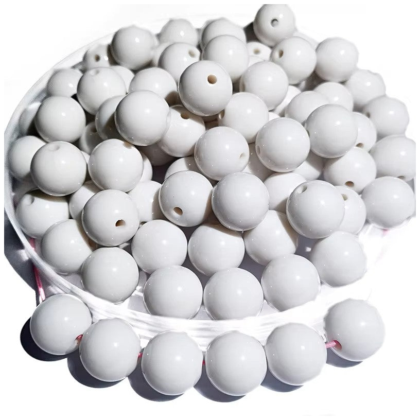 6mm Matte Acrylic Round Beads for Jewelry Making, Bracelets, Necklaces, and DIY Crafts, Pack of 4300