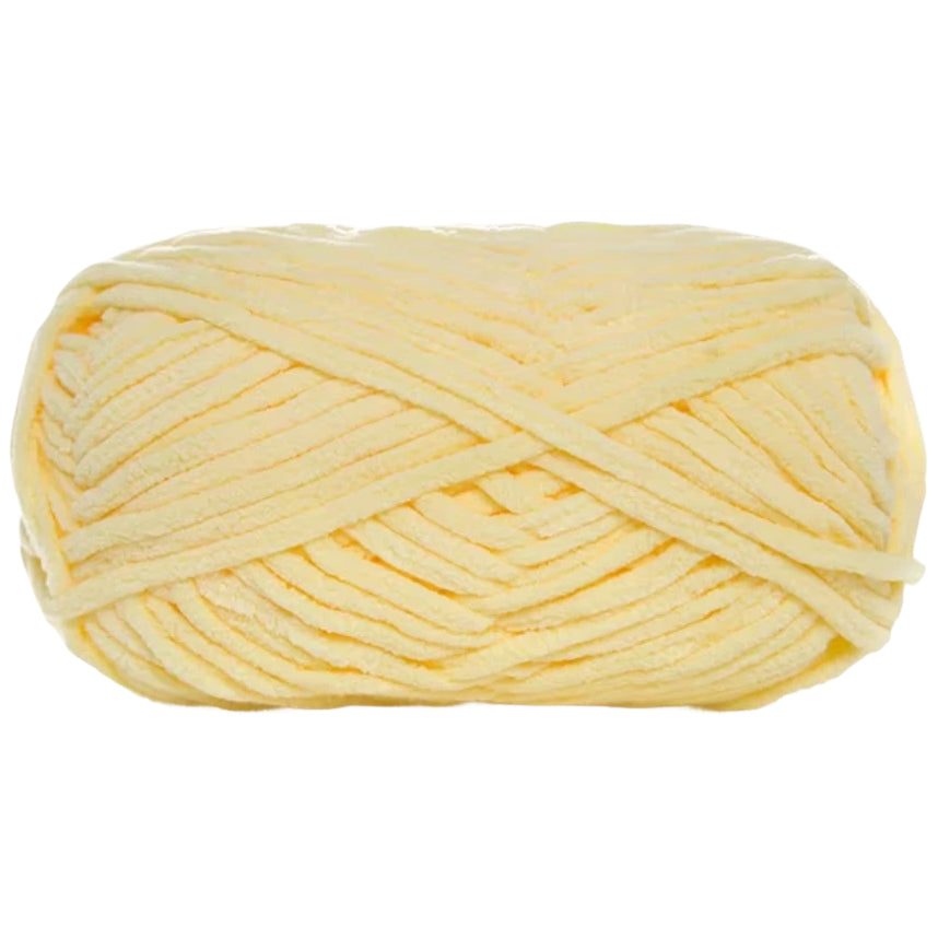 Soft Velvet Chenille Yarn for Crocheting, 100g/3.53oz, 74.3 Yards, Baby Blanket Yarn