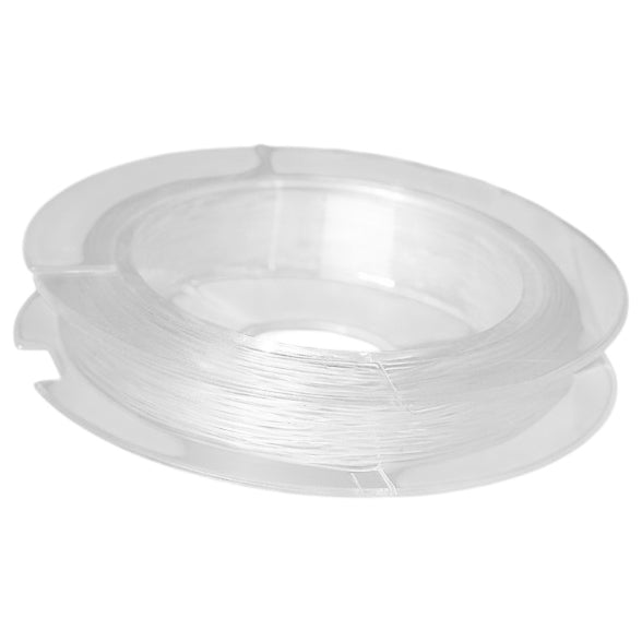 Crystal Clear Elastic Bracelet String Cord for Jewelry Making Beading with Clay Pony Seed Beads