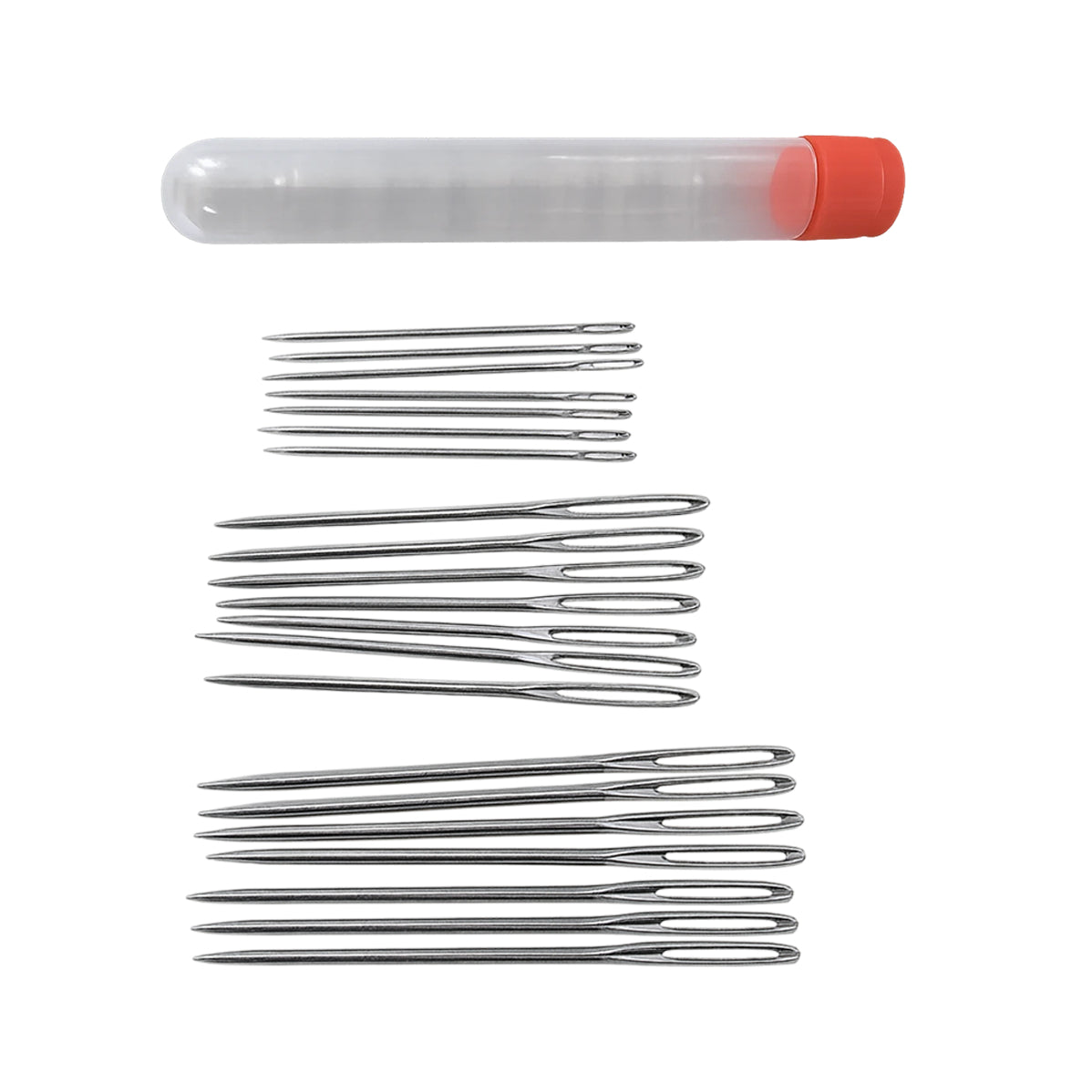 Stainless Steel Large Eye Sewing Needles for Embroidery, Yarn, Leather, and Hand Stitching