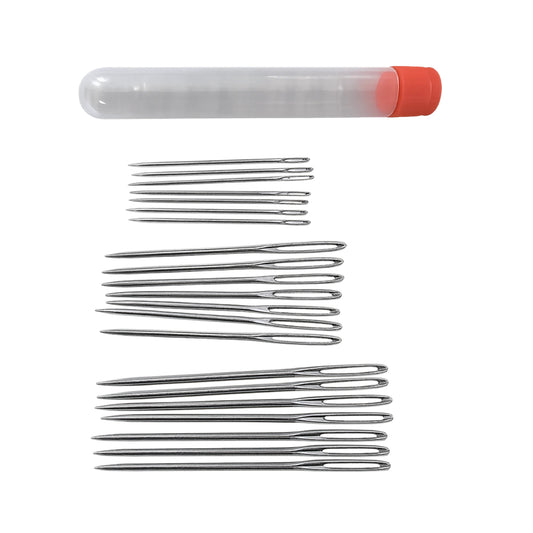 Stainless Steel Large Eye Sewing Needles for Embroidery, Yarn, Leather, and Hand Stitching