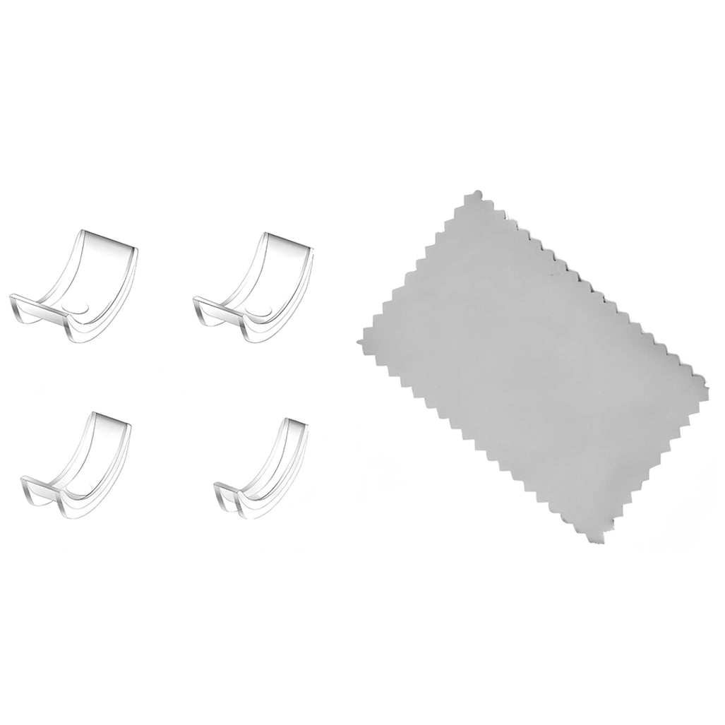 Clear Ring Size Adjuster for Loose Rings Fits Wide Bands with Polishing Cloth Invisible Jewelry