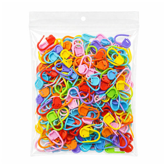 Knitting Stitch Markers Locking Clips for Crochet Stitch Counting and Yarn Needle Projects, Pack of 100
