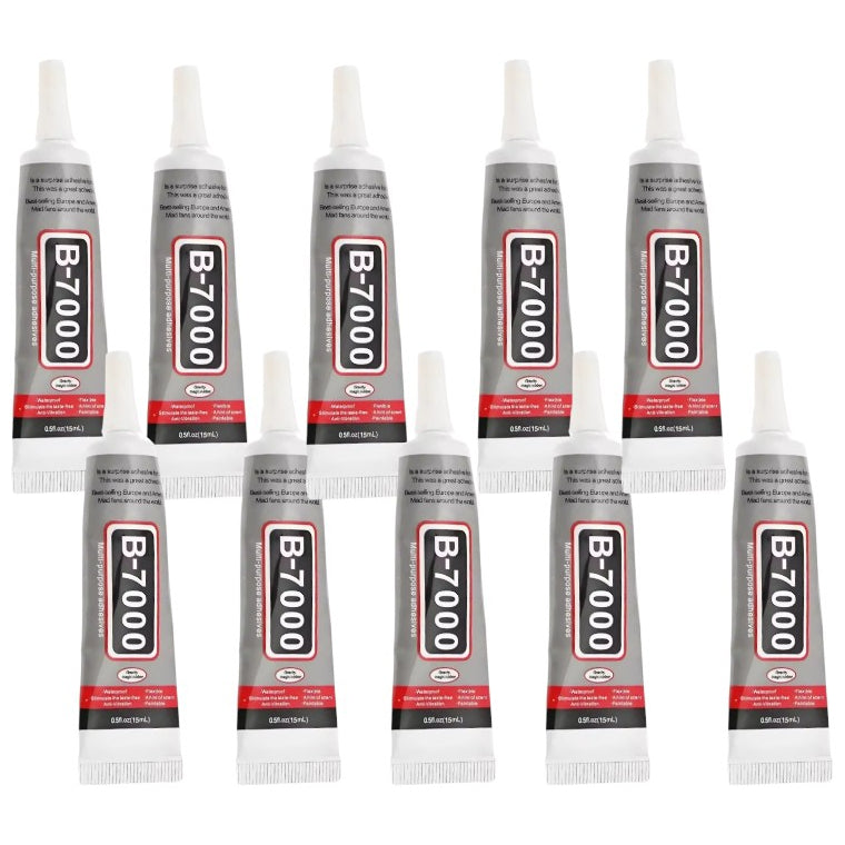 B7000 Clear Jewelry Glue with Precision Tip for Rhinestones, Fabric, Metal, Stone, Beads, Wood, and Glass