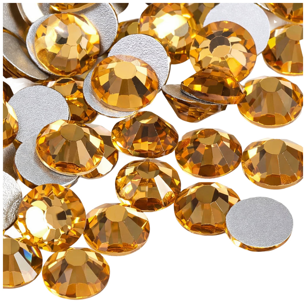 Shiny Hotfix Flatback Glass Rhinestones for Nail Art, Clothing, Crafts, DIY Crystal Decorations