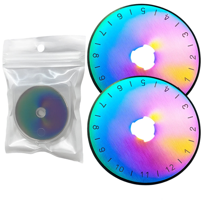 Rotary Cutter Replacement Blades for Fabric, Paper, Leather, Sewing, Quilting, and Craft Projects
