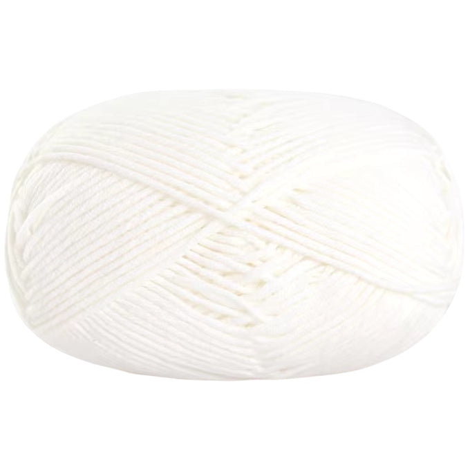 Soft Cotton Acrylic Blend Yarn for Crochet Knitting Amigurumi Projects, 50 Grams/1.76oz 140 yards