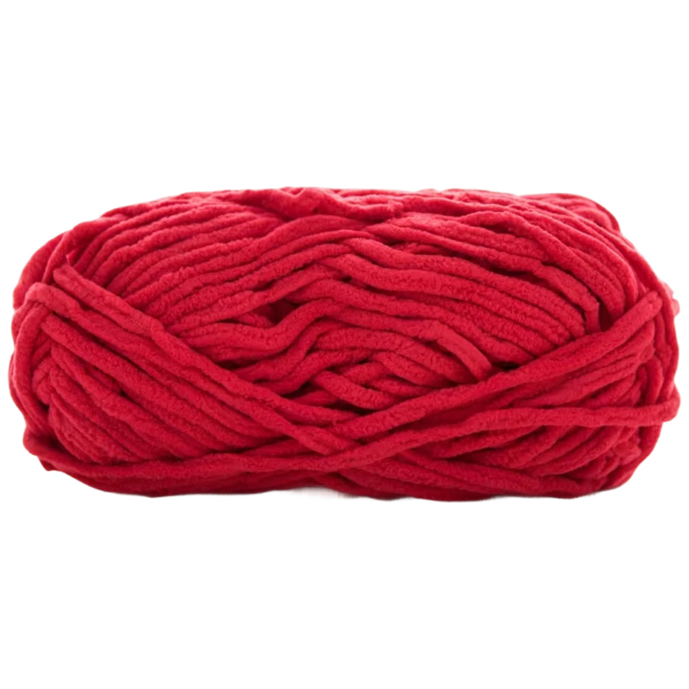 Soft Velvet Chenille Yarn for Crocheting, 100g/3.53oz, 74.3 Yards, Baby Blanket Yarn