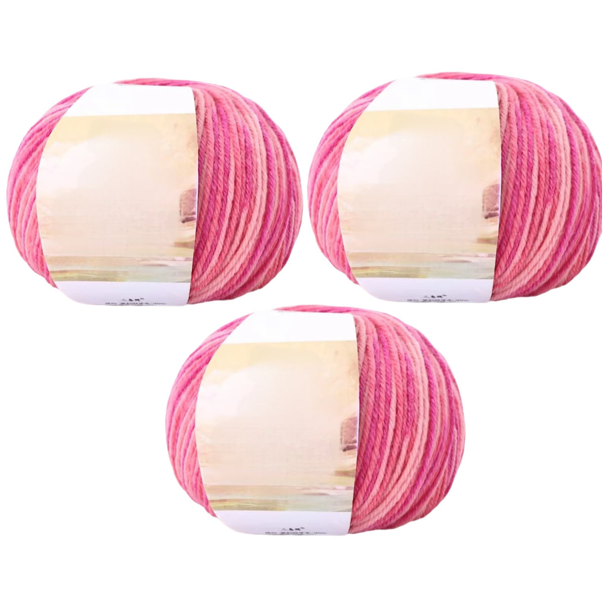 Superwash Wool Yarn, 50grams per Roll DK Weight for Knitting, Crocheting, and Soft Craft Projects, 150 Grams/5.29oz 327 yards, Pack of 3