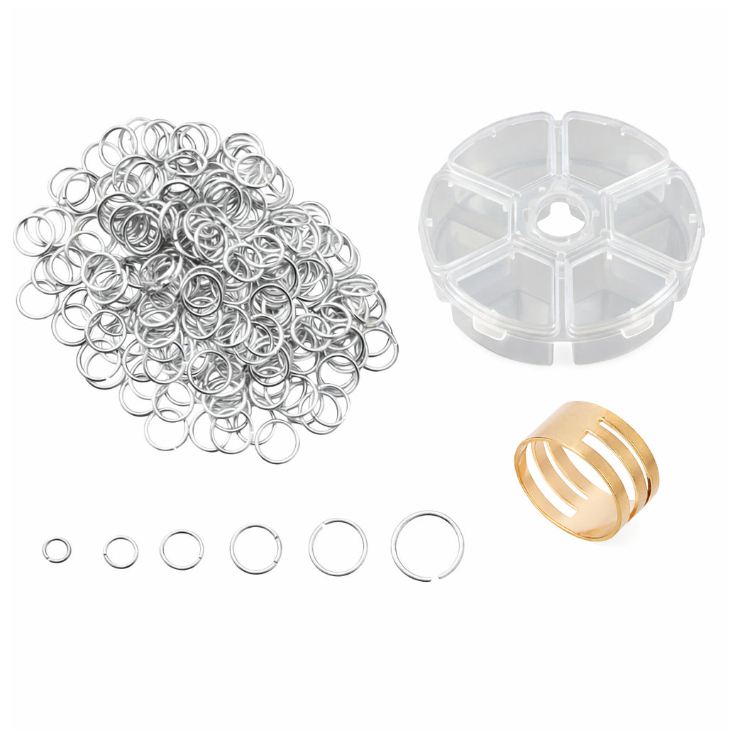 Stainless Steel 18 Gauge Jump Rings Open Connector Rings for Jewelry Making, Chainmail, Keychains and DIY Crafts