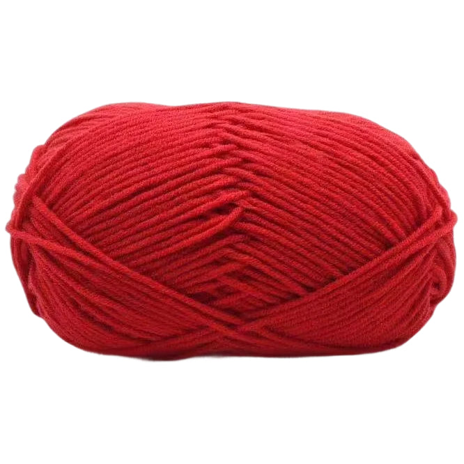 4-Ply Acrylic Yarn 50g/1.76oz 142 Yards, Tight Twist for Knitting and Crochet Projects