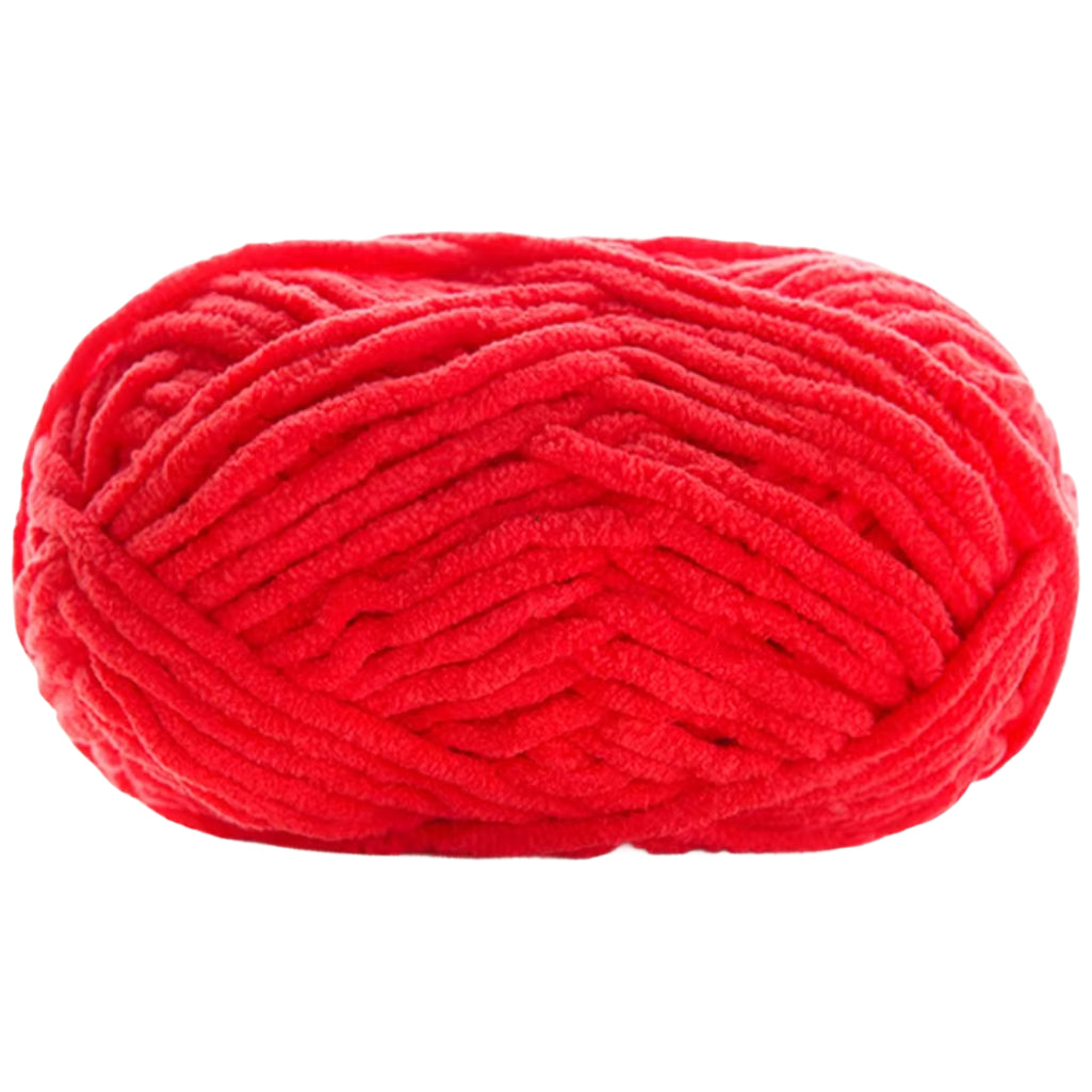 Super Bulky Chenille Velvet Yarn – Size 6 Fluffy Plush Yarn for Crocheting, Amigurumi, and Baby Blankets, 100g/3.53oz 120 yards
