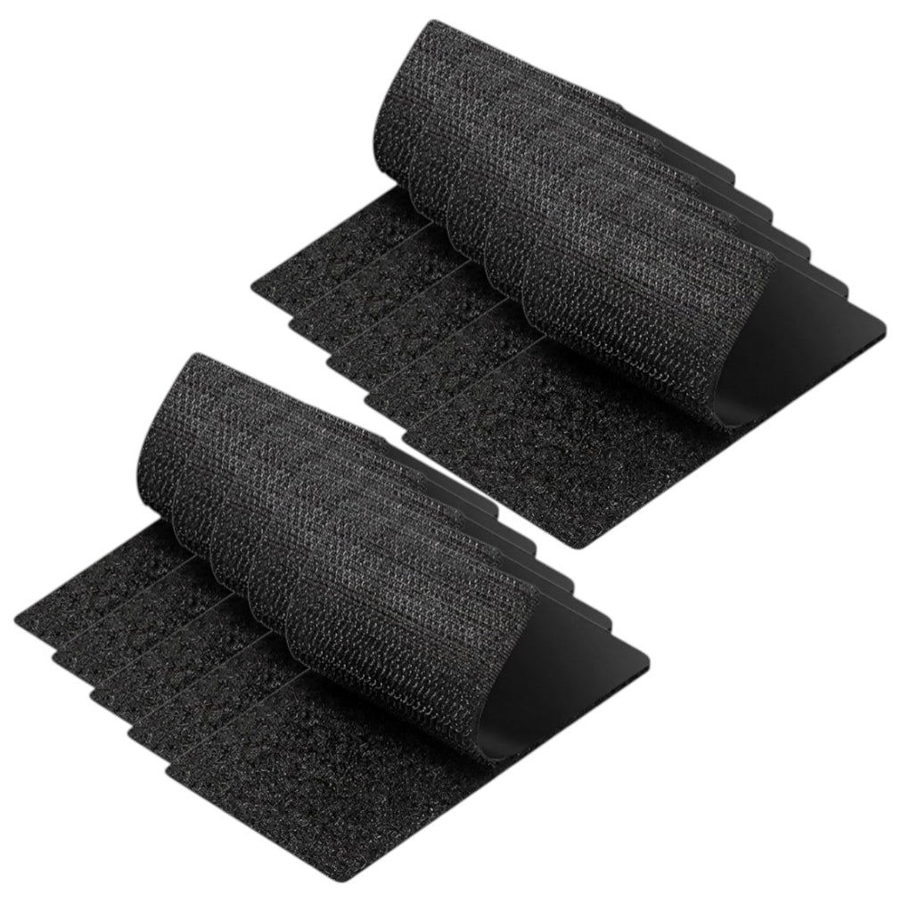 Strips with Adhesive for Fabric, No Sew Stick On for Fabric, Sticky Back for Clothes, Curtains - Heavy Duty Double Sided Hook and Loop Hem Tape Fasteners, No Sewing No Iron