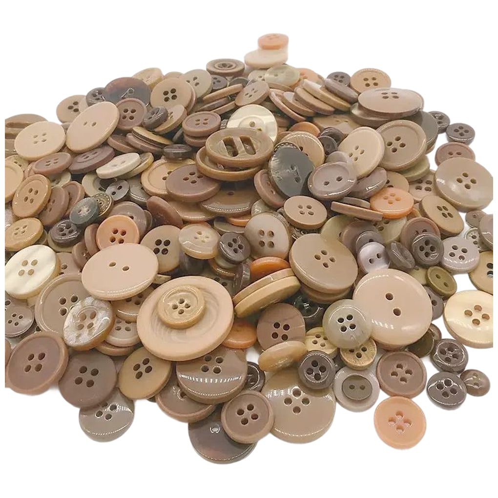 Assorted Resin Buttons Set for Sewing, Crafts, and DIY Clothes Decoration, Pack of 600