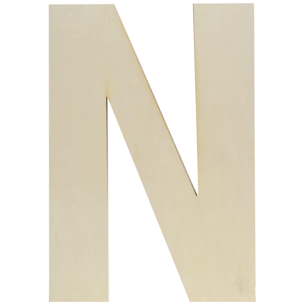 Unfinished Wooden Letter Style Surface for DIY Arts Crafts Home Decor Projects