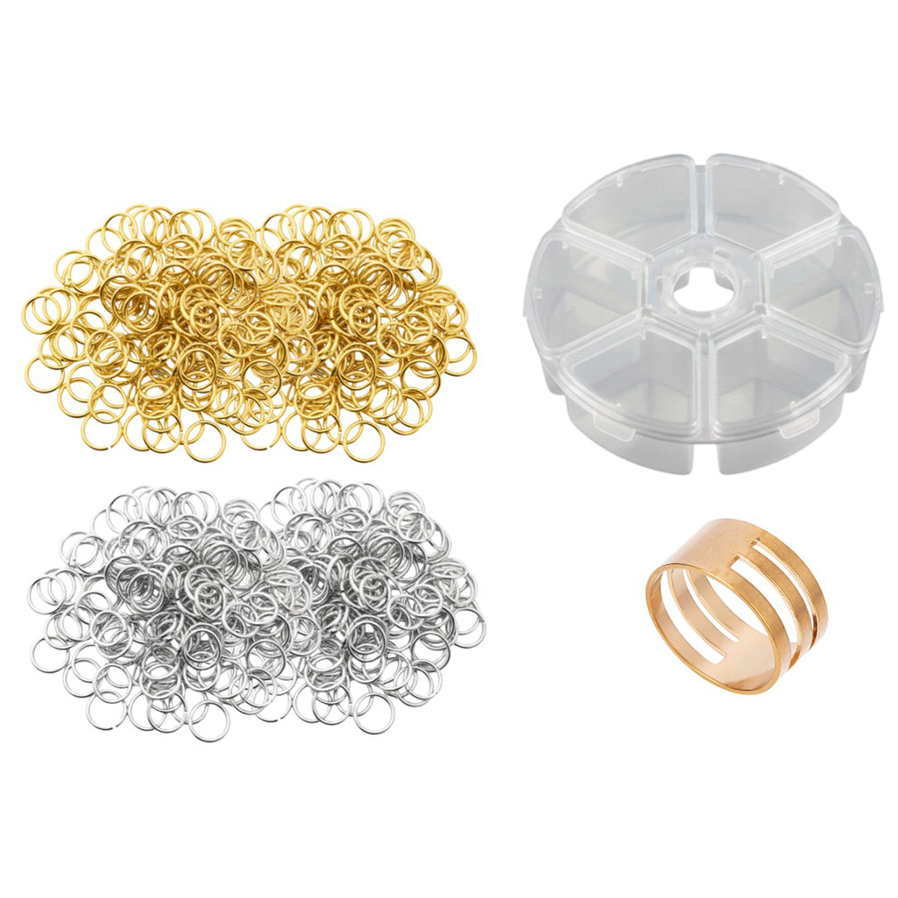 Stainless Steel 18 Gauge Jump Rings Open Connector Rings for Jewelry Making, Chainmail, Keychains and DIY Crafts