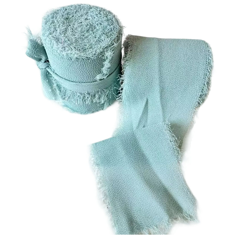Chiffon Silk Ribbon 1.5 Inch x 10 Yards for Wedding Bouquets, Invitations, and Decorations, Pack of 2