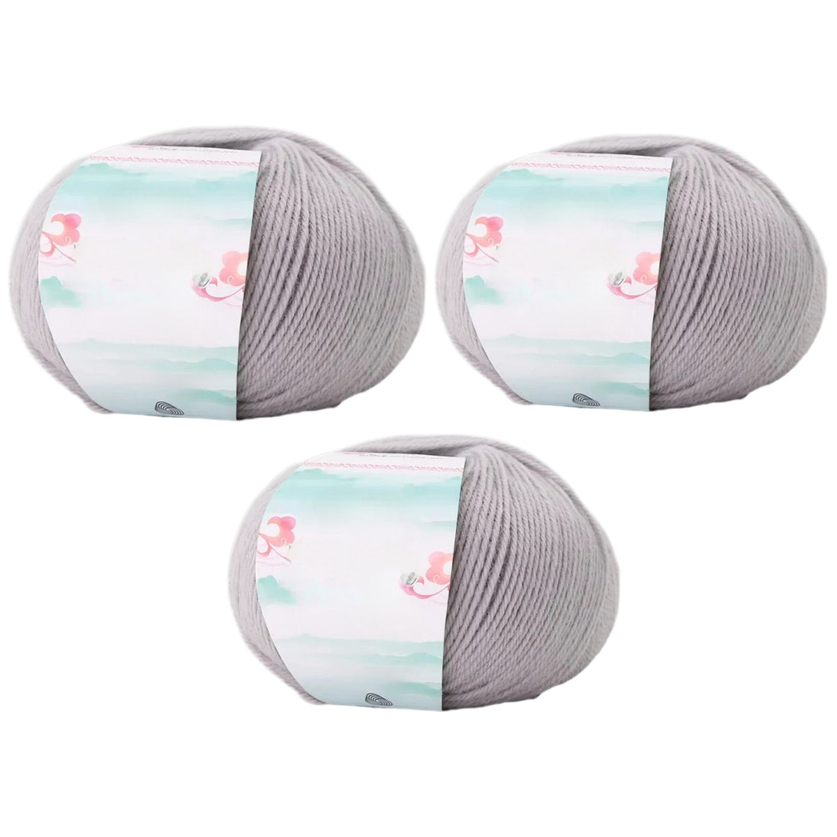 Superwash Wool Yarn, 50grams per Roll DK Weight for Knitting, Crocheting, and Soft Craft Projects, 150 Grams/5.29oz 327 yards, Pack of 3
